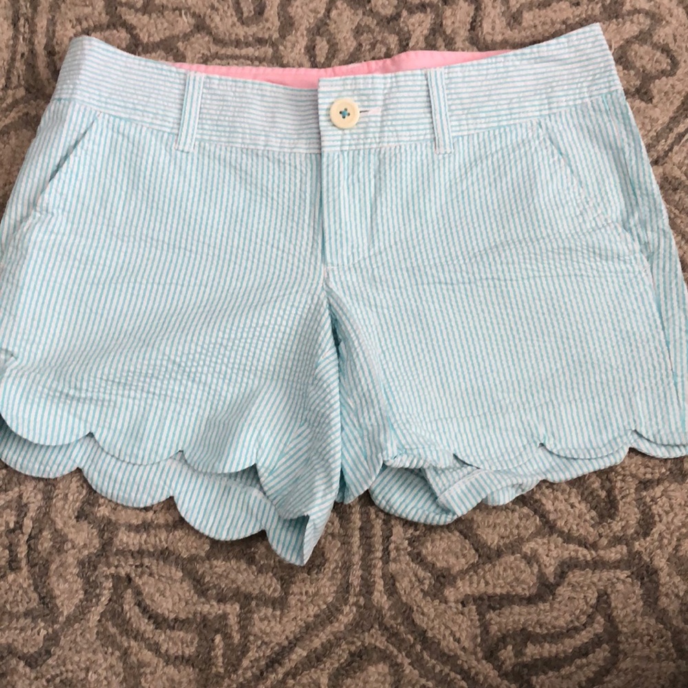 Lilly Pulitzer seersucker shorts size 0